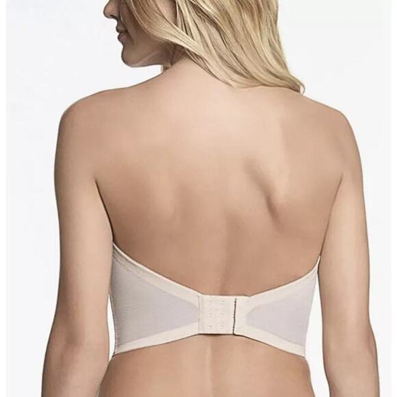 Dominique Beige Tayler Lace Backless & Strapless Corselet Bra Size 38F - Picture 2 of 7